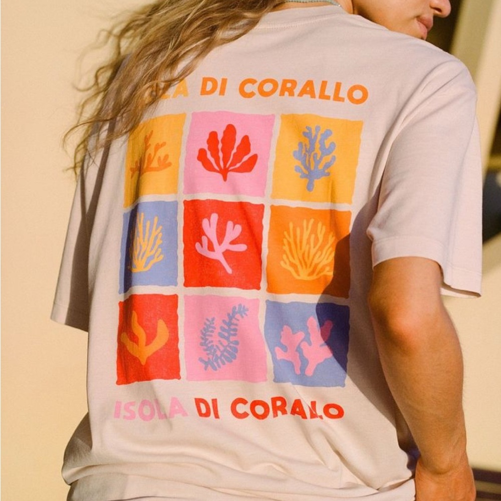 Cotton On Oversized Colorful Graphic T-Shirt
